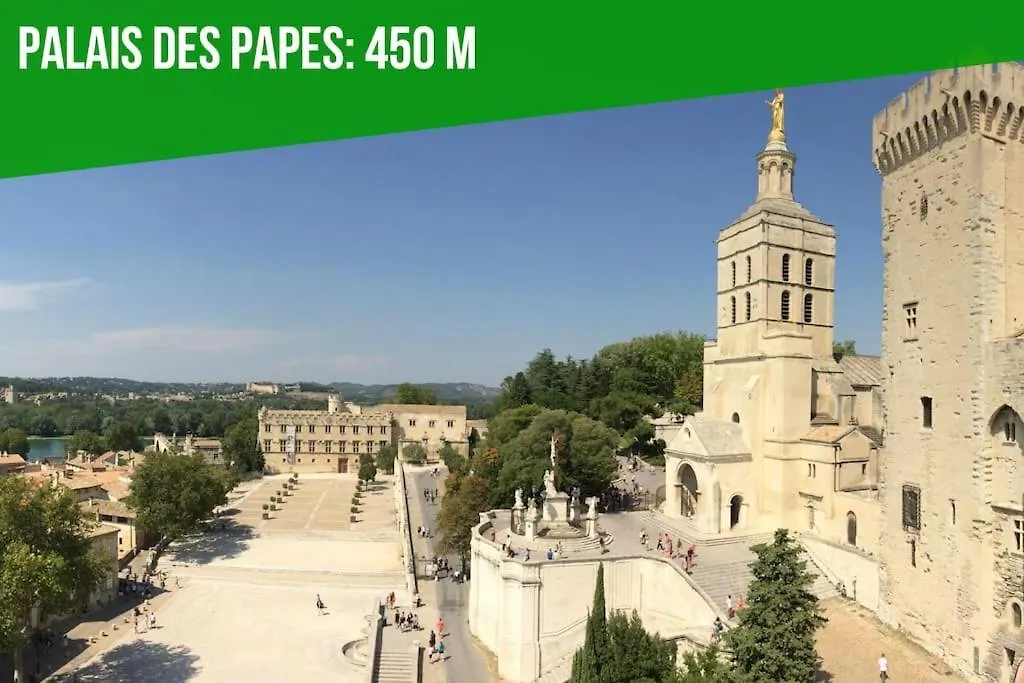 Les Toits Des Papes - Clim - Wifi - Avignon公寓 0*, 亞維農
